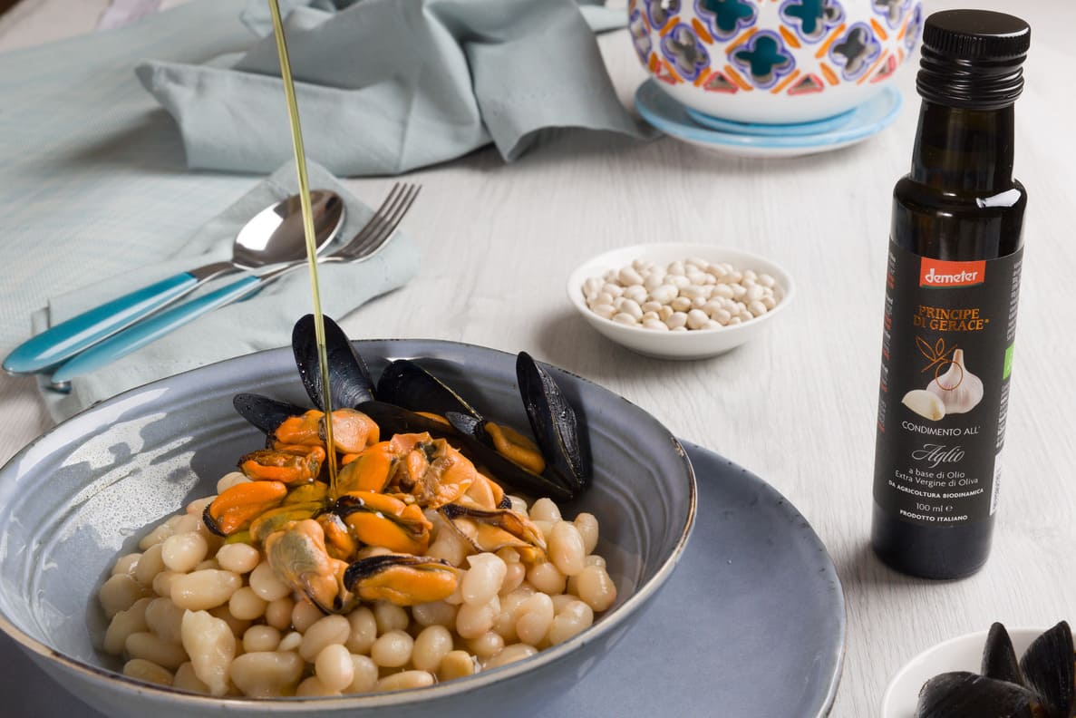 Zuppa di fagioli Bianchi e cozze (senza glutine)