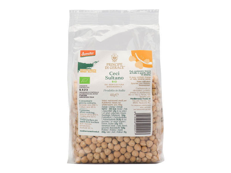 Sultano-Kichererbsen – Getrocknet – aus biodynamischem Anbau – Glutenfrei